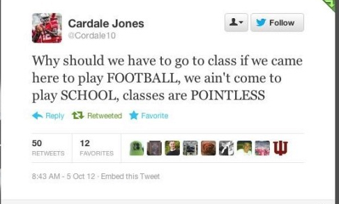 Cardale tweet image